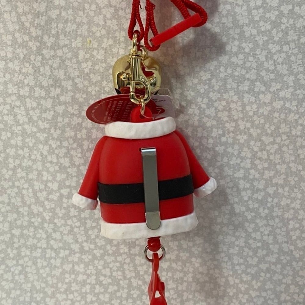 Bath and Body Works Santa Suit Lanyard with Pocketbac Holder and 2 Pocketbacs - Picture 3 of 4